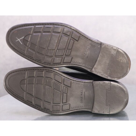 Cole Haan Warren Men\'s Cap Toe Dress Shoes Size 9 M Leather Black C20155